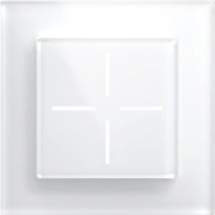 Homematic IP Smart Home Set Glastaster, 1-fach-Glasrahmen, 1x WGS, 1x GF1