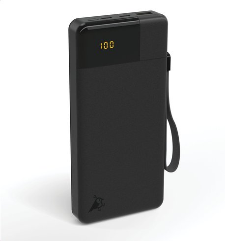 Aqiila Powerbird B20 Powerbank, 20W, 20.000 mAh, Schwarz