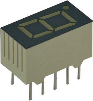 Kingbright 7-Segment-Anzeige SA36-11EWA rot, 9 mm