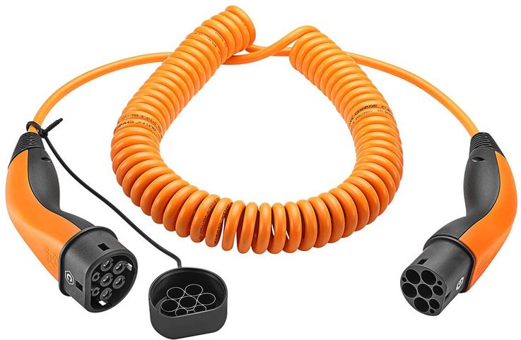 LAPP Mobility Spiralkabel EV-TYP2, 11 kW, 5 m, 20 A, 3P, Orange