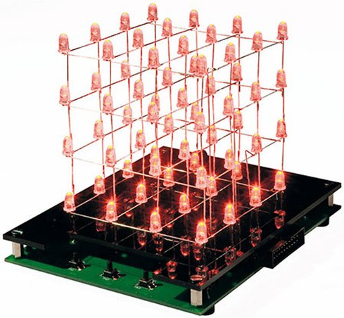 ELV Bausatz LED-Cube LC444, 4x4x4 LEDs