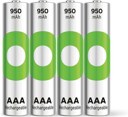 GP AAA Akku NiMH 950 mAh RECYKO, 1,2V, 4 Stück