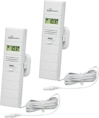 Mobile Alerts: Thermo-/Hygrosensor MA10300 und zusätzlichem Temperaturfühler, 2er-Spar-Set