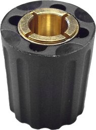 Spannzangen-Drehknopf, 14 mm Durchmesser für 6-mm-Achse