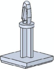 Platinen-Abstandshalter 15,9 mm, Gehäuseboden: 16 mm