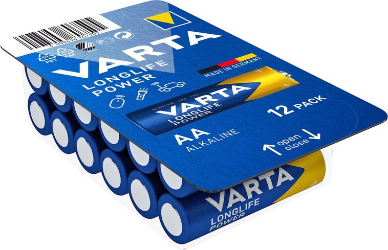VARTA 12er-Set Mignon-Batterie LONGLIFE Power, AA, LR6