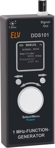 ELV Bausatz 1-MHz-DDS-Funktionsgenerator mit OLED-Display DDS101