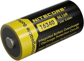 Nitecore Li-Ion Akku 16340, 950mAh - NL169