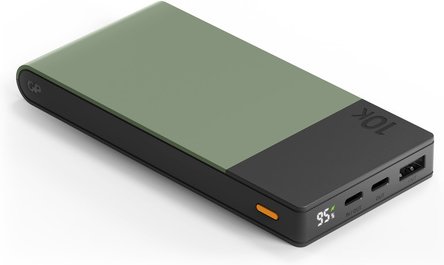 GP Powerbank M2+ 10C, Li-Po 10.000mAh, 1x USB-A, 2x USB-C, Moosgrün