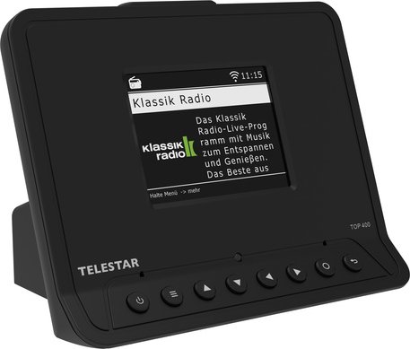 TELESTAR Digitalradio-Adapter TOP 400 , Internetradio, DAB+, UKW, Bluetooth, WLAN