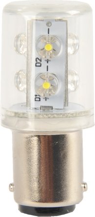 Barthelme LED 360° Rundumleuchte mit 6 LEDs, Ba15d, 24VAC/DC, 20x45mm, grün, typ. 12lm