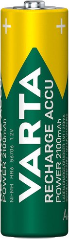 VARTA 4er-Set NiMH-Mignon-Akku RECHARGE ACCU Power 2100 mAh, AA, HR6
