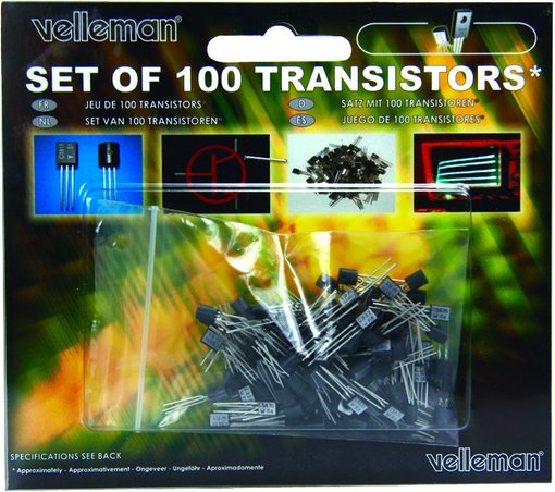 Velleman Transistoren-Set K/TRANS1, 100-teilig