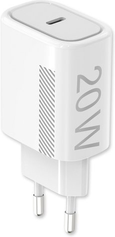 Fontastic USB-Type-C Schnell-Reiselader Novac 20 W, Power Delivery, 100 - 240 V, Weiß