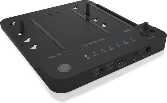 ICY BOX SSD-Docking-/Klonstation IB-2915MSCL-C31, für HDD/SSD/NVMe, Plug-&-Play