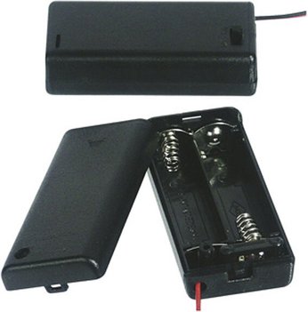Batteriehalter für 2 x Mignon Batterie mit Anschlusskabel