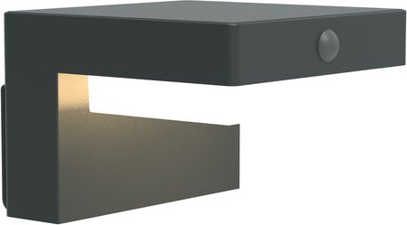 Die Bold Solar-Wandleuchte mit PIR, Gun Grey