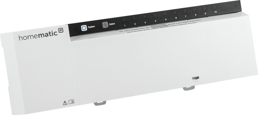 Homematic IP Wired Smart Home Fußbodenheizungscontroller – 10 Kanäle, 230 V, HmIPW-FAL230-C10