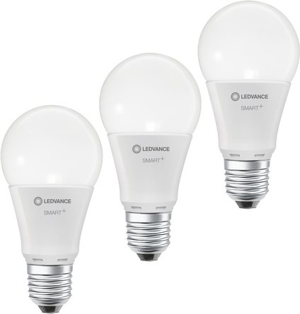 LEDVANCE 3er-Set SMART+ WiFi 14-W-LED-Lampe A100, E27, 1521 lm, warmweiß, 2700 K, dimmbar, App