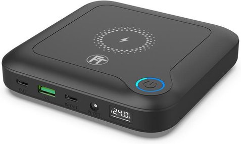 FeinTech Powerbank PLG02400 für Notebooks, Tablets und Smartphones, 24.000 mAh, 60 W, PD