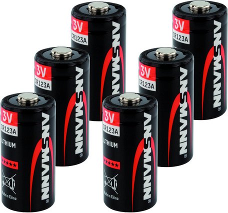 Ansmann Foto-Lithium-Batterie CR123A, 6er-Pack