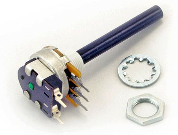 OMEG Drehpotentiometer 6mm stehend, linear 47 kOhm mit Schalter