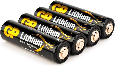 GP Lithium AA Mignon Batterie 1,5V, 4 Stück