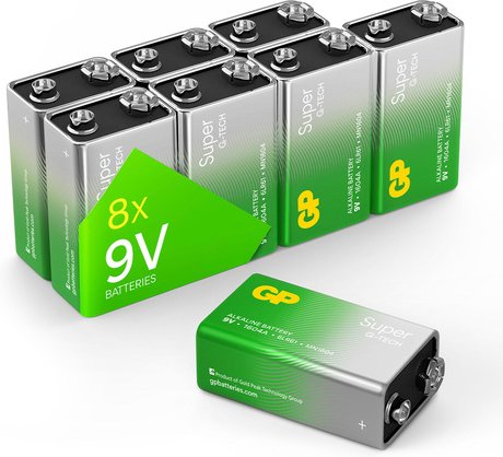 Thumbnail - GP Super Alkaline 9 V Batterie 1,5V, 8 Stück
