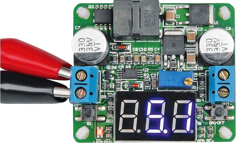 Joy-IT Buck-/Boost-Spannungswandlermodul mit stufenloser Ausgangsspannungswahl