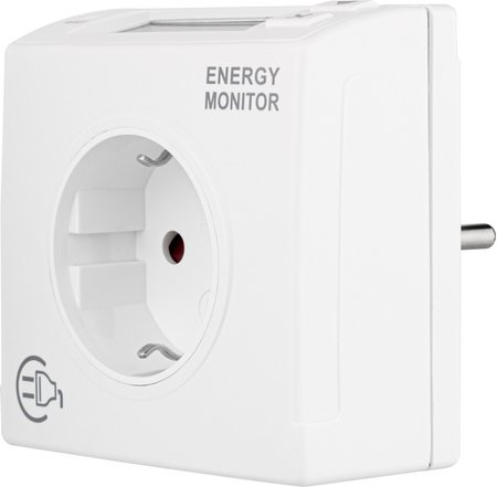 REV Ritter Energiekostenmessgerät, mit Display, weiß