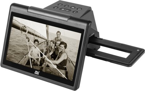 dnt 2-in-1 Dia-/Negativ-/Positiv-Filmescanner SlideCopy basic, 14 MP, XXL-Display, speichert auf SD-Karte