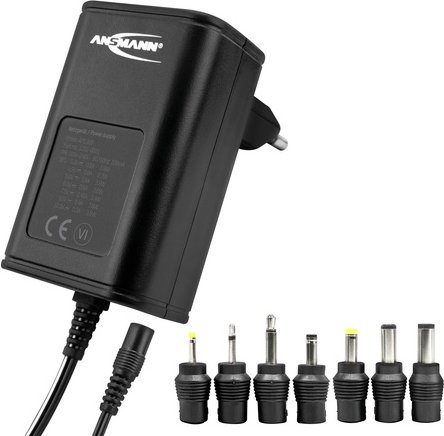 Ansmann Universalnetzteil APS 300, mit siebenteiligem Steckerset, 3-12 V, 0,3 A