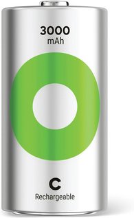 GP Baby-C Akku NiMH 3000 mAh RECYKO, 1,2V, 2 Stück