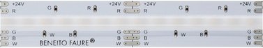 Beneito 5-m-LED-Streifen FINE-66, 100 W, 24 V DC, RGBW (2700 K), 20 W/m, 1050 lm/m, 840 LEDs/m, IP20