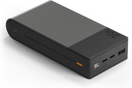 GP Powerbank M2+ 20C, Li-Po 20.000mAh, 1x USB-A, 2x USB-C, Grau/Schwarz