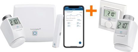 Homematic IP Starter Set Raumklima + Wandthermostat WTH-2 + Heizkörperthermostat eTRV-2