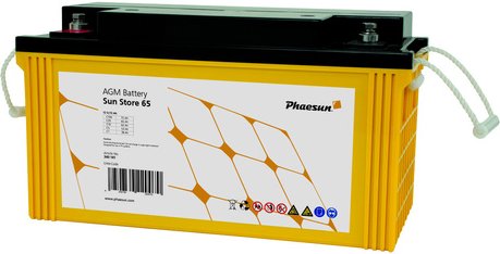 Phaesun Blei-AGM-Akku Sun Store 65, 12 V, 80 Ah