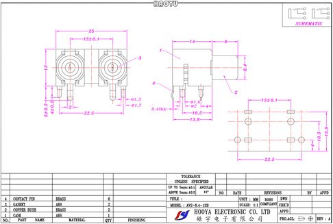 ELV Cinch-Buchse 2-fach, print