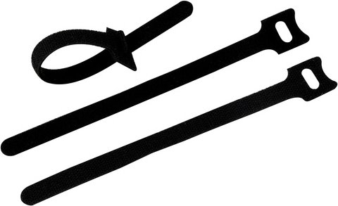 REV Ritter Klettband, 200 x12mm, 5 Stück, Schwarz