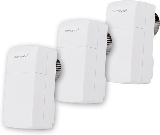 Homematic IP Smart Home 3er-Set Heizkörperthermostat kompakt 2 HmIP-eTRV-C-2 inkl. Demontageschutz