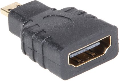 Joy-IT HDMI-Adapter HDMI-A-Buchse auf Micro-HDMI-Stecker, K-1482, schwarz