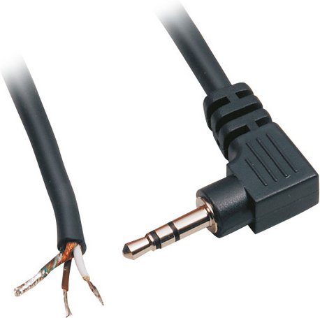 Klinkenstecker 3,5 mm Stereo, gewinkelt, 1,8 m