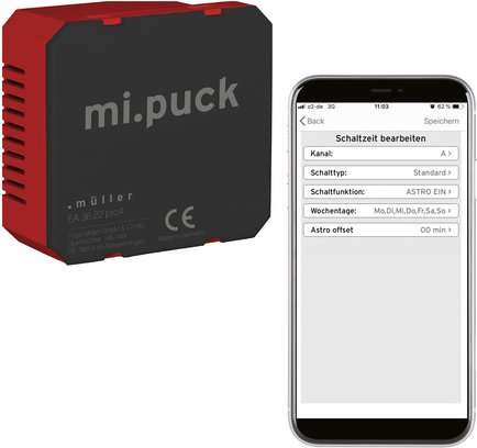 Hugo Müller digitale Wochenuhr EA 36.22 pro4, Rollladensteuerung oder Zeitschaltuhr, Bluetooth