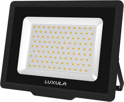LUXULA 100-W-LED-Flutlichtstrahler, 10000 lm, 100 lm/W, 3000 K, warmweiß, IP65