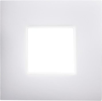 HEITRONIC 2,6-W-LED-Einbaupanel Nizza, passt in Schalter- und Hohlwanddosen, eckig, weiß, IP20
