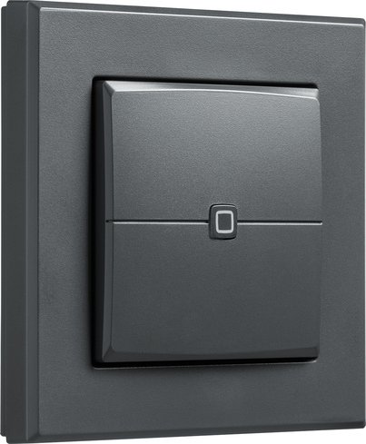 Homematic IP Smart Home Wandtaster – 2-fach, anthrazit, HmIP-WRC2-A