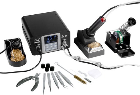 ELV Digitale Profi-Löt-/Entlötstation LES-200, 100W/100W