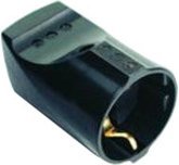 Schutzkontaktkupplung, schwarz