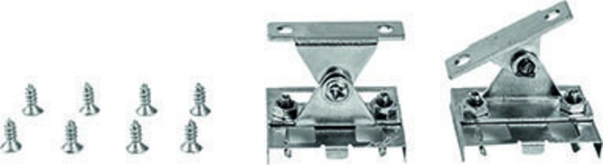 HEITRONIC 2er-Set Halteklammern, verstellbar, für Mecano-System