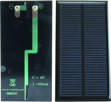 SOL-Expert Solarzelle SM6150, 6 V, 150 mA, vergossen